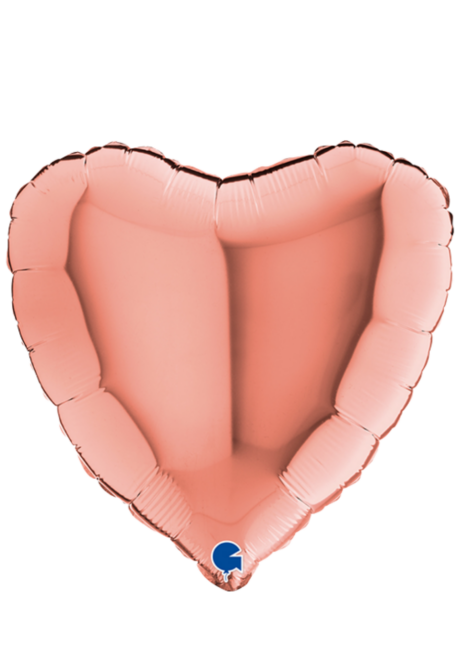 ballon coeur, ballon hélium, ballon aluminium, ballons coeurs rose gold, Ballon Coeur Rose Gold, en Aluminium