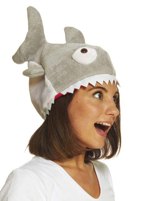 chapeau poisson, chapeau humour, chapeau humoristique, déguisement poisson accessoire, chapeau piranha, déguisement de poisson, thème de la mer, Chapeau Piranha