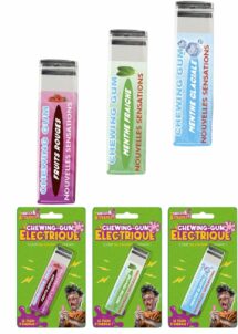 chewing gum farces et attrapes, farces et attrappes, chewing gum électrique