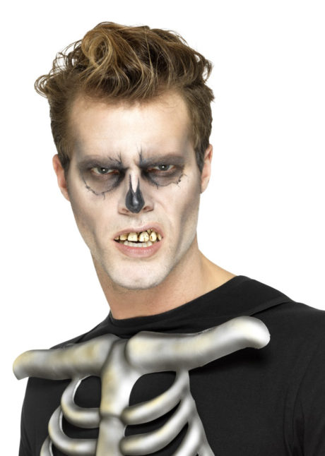 fausses dents, dents pourries déguisement, fausses dents halloween, dents halloween, Dentier de Squelette Zombie