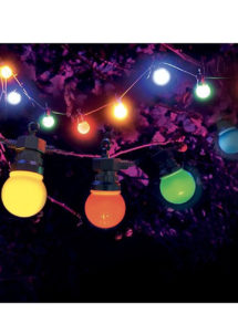 guirlande guinguette, guirlande extérieure, guirlande de jardin, guirlande bal musette, Guirlande Guinguette, Boules Lumineuses LED