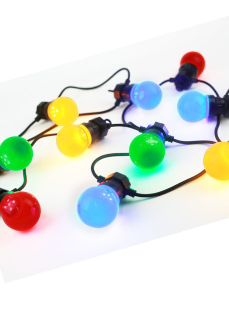 guirlande guinguette, guirlande extérieure, guirlande de jardin, guirlande bal musette, Guirlande Guinguette, Boules Lumineuses LED