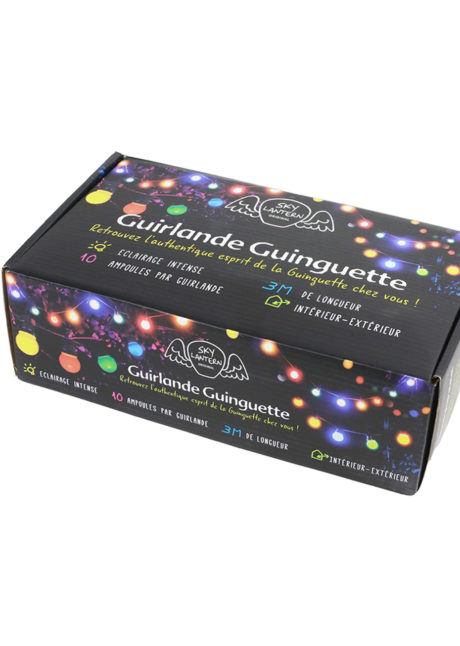 guirlande guinguette, guirlande extérieure, guirlande de jardin, guirlande bal musette, Guirlande Guinguette, Boules Lumineuses LED