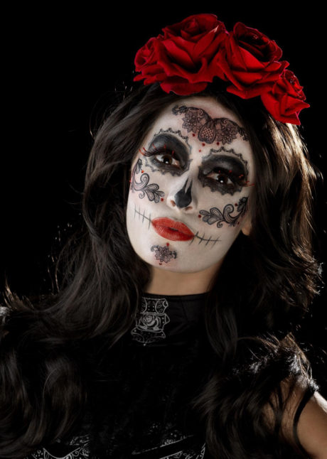 kit maquillage dia de los muertos, kit maquillage jour des morts, kit maquillage day of death, maquillage mort mexicaine, Kit de Maquillage Jour des Morts