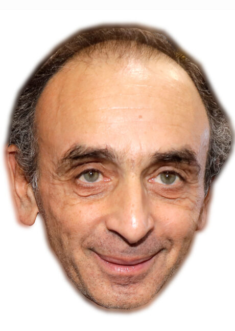 masque de Eric zemmour, masque politique, masque zemmour, masque présidentielles, Masque Eric Zemmour