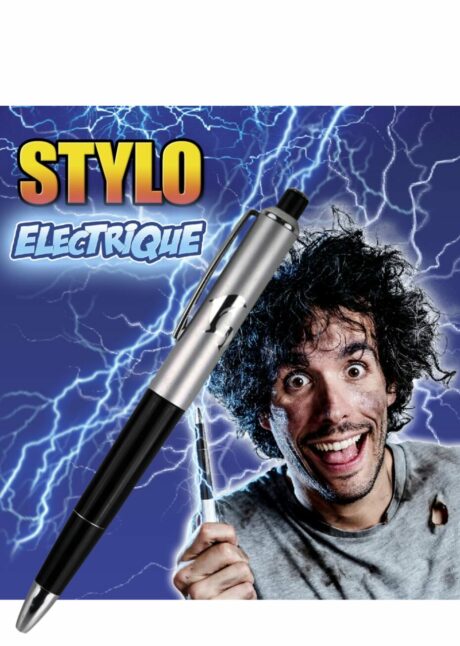 STYLO ELECTRIQUE FACE ET ATTRAPE, stylo électrochoc, Stylo Électrique Choc – Farce et Attrape