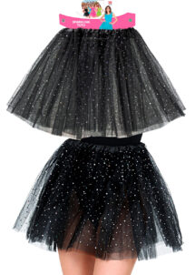 tutu noir, tutu tulle noir, jupe en tulle noire, Tutu Noir à Paillettes, en Tulle