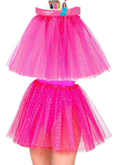 tutu rose à paillettes, tutu thème Années 80, Tutu Rose Fuchsia à Paillettes, en Tulle