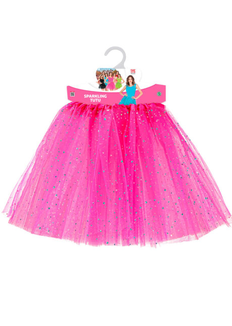 tutu rose fuchsia, jupe tulle rose, jupon fuchsia, tutu, Tutu Rose Fuchsia à Paillettes, en Tulle