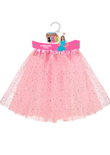 tutu rose paillettes, jupe tulle rose, jupon rose
