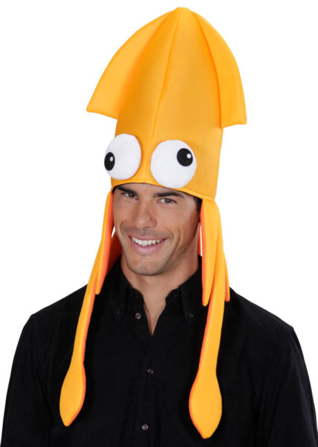 chapeau poulpe, chapeau humour, chapeau déguisement, déguisement pieuvre, déguisement poulpe accessoire, accessoires chapeau déguisement, Chapeau Poulpe, Bleu, Rose, Orange ou Vert