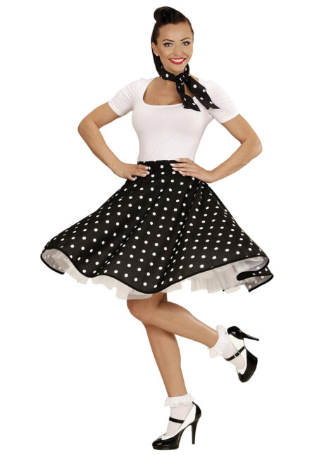 Robe Vintage Femme Swing à Pois - Style Rétro Pin-up Années 50 - Courte Manches - Cocktail Soirée