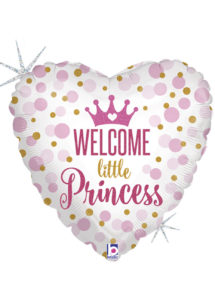 ballon hélium, ballon baby shower, ballon naissance fille, ballon babyshower fille, décorations baby shower fille, ballon fille coeur, ballon baby shower