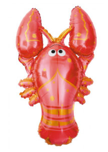 BALLON-HOMARD, ballon hélium, ballon aluminium, Ballon Homard Géant, en Aluminium