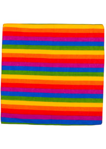 drapeau gay pride, drapeau gaypride, drapeau marche des fiertés, drapeau LGBT, bandana arc en ciel, bandana multicolore