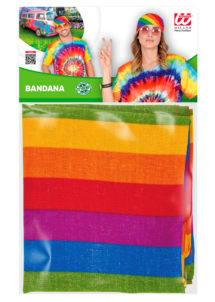 drapeau gay pride, drapeau gaypride, drapeau marche des fiertés, drapeau LGBT, bandana arc en ciel, bandana multicolore