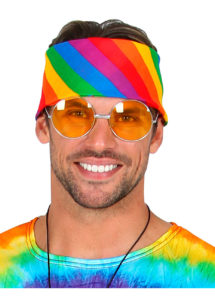 drapeau gay pride, drapeau gaypride, drapeau marche des fiertés, drapeau LGBT, bandana arc en ciel, bandana multicolore