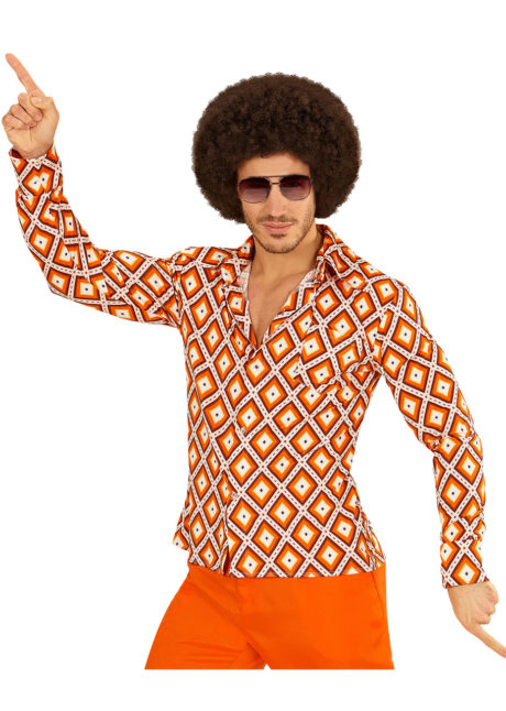 chemise disco homme, déguisement disco, Chemise Disco, Groovy 70, Rhombus