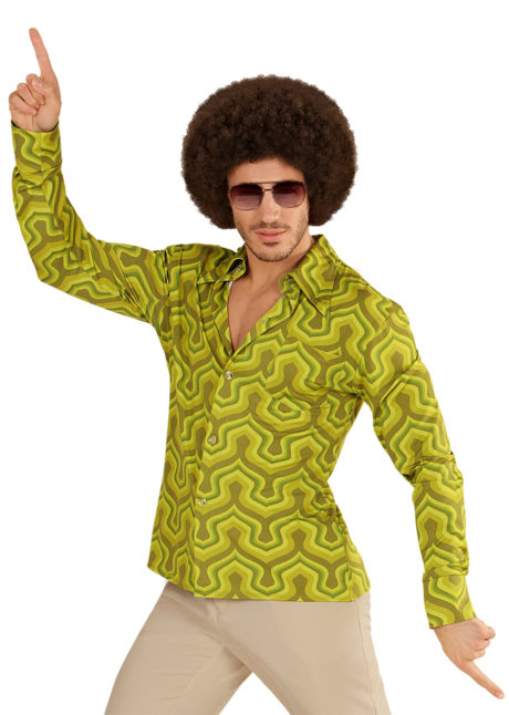 chemise disco homme, chemise disco beige, chemise disco, déguisement disco, Chemise Disco, Groovy 70, Wall Paper