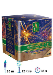 feux d'artifice compact, acheter feux d'artifice paris, feux d'artifices compacts, feux d'artifices ardi, feux d'artifice pas cher, feux d'artifices pour particuliers, Feu d’Artifice Compact, JLG, Signature 27