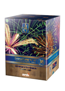 feux d'artifice automatiques, feux d'artifices compacts, feux d'artifice pas cher, feux d'artifices pour particuliers, Feux d’Artifices Compacts, Signature 47