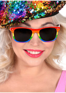 lunettes arc en ciel, accessoire gay pride, gaypride, LGBT, lunettes multicolores, lunettes arc en ciel, accessoire arc en ciel