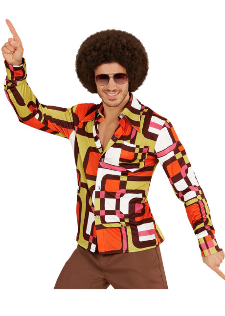 chemise disco homme, déguisement discobeige, chemise disco, déguisement disco, Chemise Disco, Groovy 70, Tubes