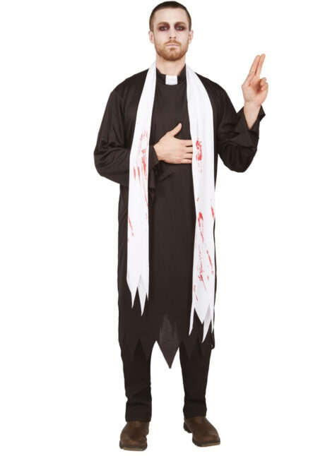 déguisement de curé zombie, déguisement prêtre zombie, costume halloween homme, Déguisement de Curé Zombie