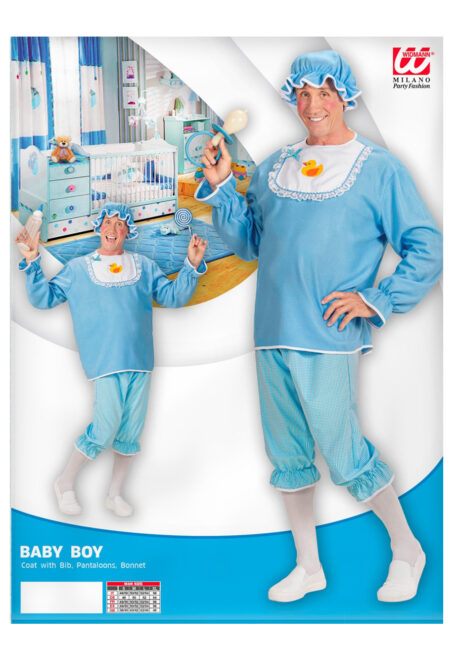 déguisement bébé adulte, costume de bébé adulte, Déguisement de Bébé, Baby Boy Bleu