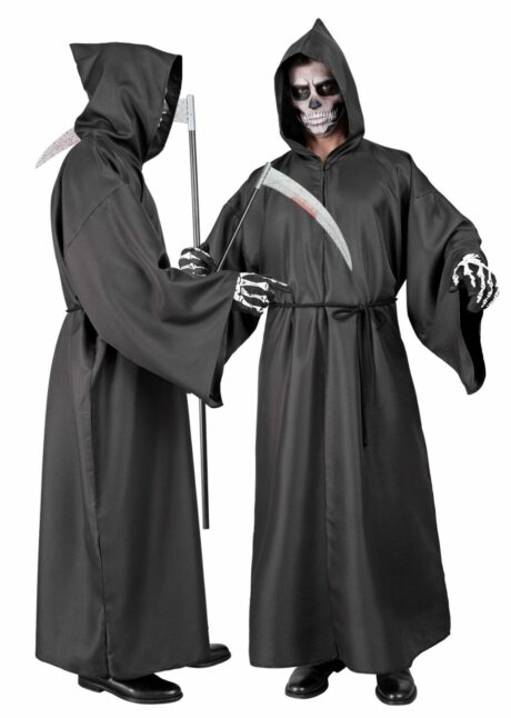DEGUISEMENT DE FAUCHEUSE HOMME, déguisement faucheur homme Halloween, déguisement de la Mort, Déguisement de la Mort, Longue Robe à Capuche