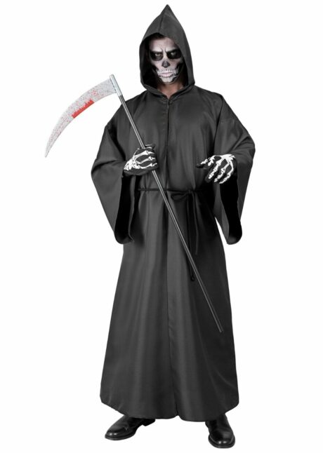 DEGUISEMENT DE FAUCHEUSE HOMME, déguisement faucheur homme Halloween, déguisement de la Mort, Déguisement de la Mort, Longue Robe à Capuche