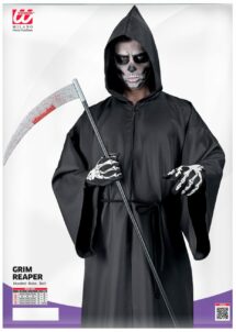 DEGUISEMENT DE FAUCHEUSE HOMME, déguisement faucheur homme Halloween, déguisement de la Mort, Déguisement de la Mort, Longue Robe à Capuche
