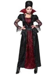 déguisement de vampire femme, costume vampire halloween femme, Déguisement de Vampire, avec Dentelle Toile d’Araignée