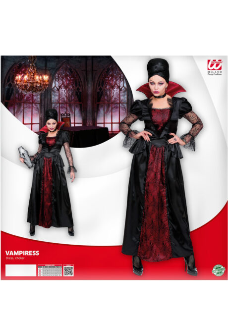 déguisement de vampire femme, costume vampire halloween femme, Déguisement de Vampire, avec Dentelle Toile d’Araignée