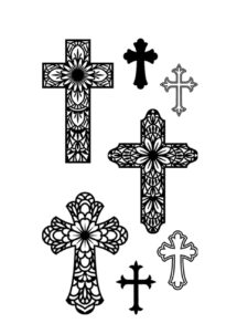 faux tatouage croix, tatouages temporaires, tatoos, tatous croix, Faux Tatouages, Croix