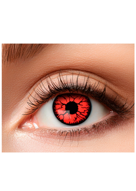 lentilles rouges démon, lentilles rouges halloween, Lentilles Rouges de Vampire, Explosion