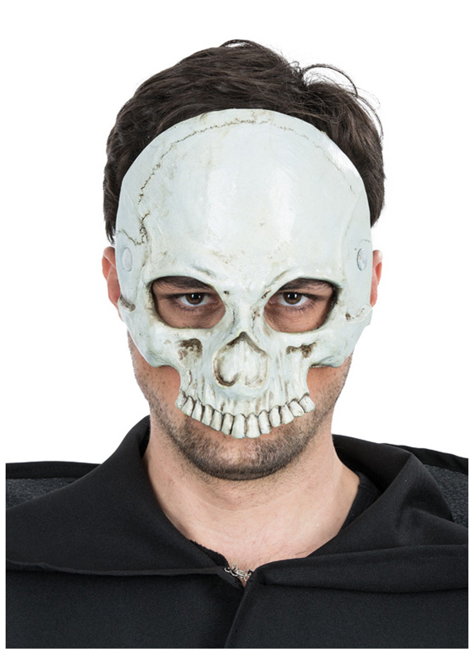 Masque lumineux de squelette - Accessoire déguisement pas cher 