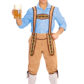 déguisement bavarois homme, costume bavarois homme, déguisement tyrolien homme, costume tyrolien homme, salopette bavaroise déguisement, déguisement homme, déguisement fête de la bière, déguisement oktoberferst Déguisement Bavarois, Salopette Crème