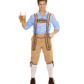 déguisement bavarois homme, costume bavarois homme, déguisement tyrolien homme, costume tyrolien homme, salopette bavaroise déguisement, déguisement homme, déguisement fête de la bière, déguisement oktoberferst Déguisement Bavarois, Salopette Crème