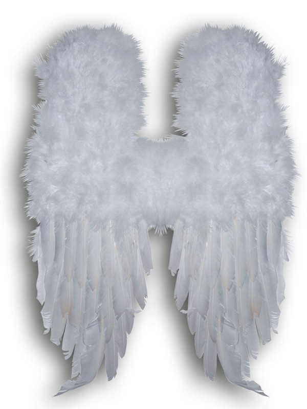 Ange De Noël En Velours Avec Ailes En Plumes - 30cm - Décoration Sapin Blanc Élégante - Tree Topper Festif