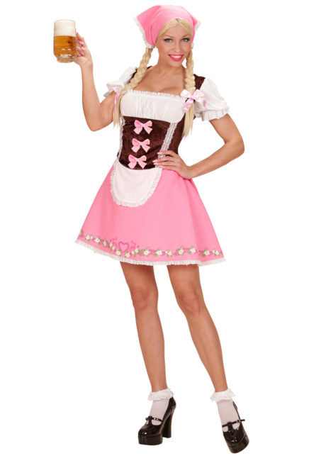 déguisement de bavaroise, déguisement Oktoberfest, costume bavaroise femme, costume Oktoberfest femme, Déguisement de Bavaroise, Oktoberfest, Rose