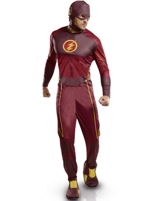 déguisement flash adulte, déguisement flash pour homme, déguisement super héros, super héros homme déguisement, déguisement flash, costume flash super héros, Déguisement Flash, Classique