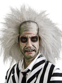 perruque beetlejuice, perruque licence beetlejuice, perruques halloween, halloween déguisement perruques, Perruque Beetlejuice, Blanche