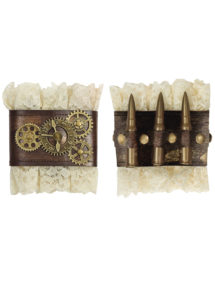 accessoire steampunk, accessoire déguisement steampunk, accessoire déguisement halloween, manchettes steampunk