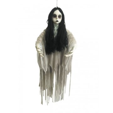 suspension halloween, décorations halloween suspensions, poupée maléfique halloween, décoration maléfique halloween, suspension dame blanche Suspension Halloween, Dame Blanche