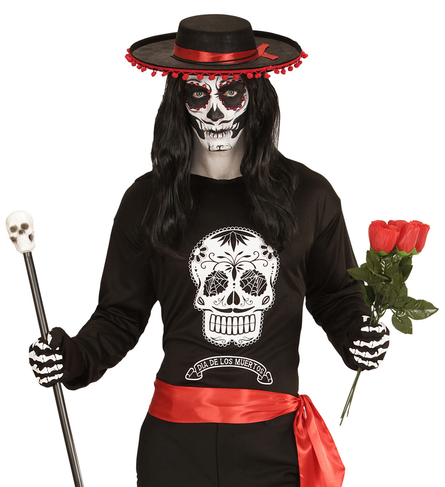 Déguisement Jour des Morts, Tshirt Homme Aux Feux de la Fête Paris