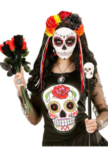 accessoire jour des morts halloween, couronne fleurs jour des morts déguisement, serre tête jour des morts déguisement, accessoire halloween, déguisement halloween jour des morts femme