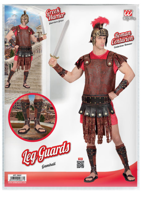 accessoire romain, accessoire gladiateur déguisement, couvre tibias gladiateur romains, accessoires déguisement gladiateur, sandales romaines, Couvre-Tibias de Gladiateur Romain