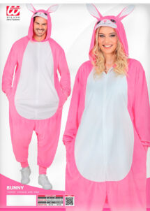 déguisement de lapin, combinaison de lapin, déguisement lapin adulte, Déguisement de Lapin Rose, Combinaison Ample