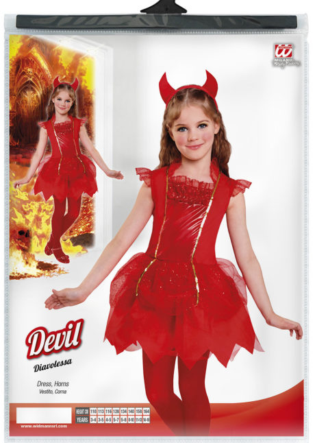 déguisement diablesse fille, déguisement halloween fille, déguisement diable fille, Déguisement de Diablesse Démon, Fille